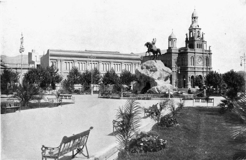 THE STATUE OF SAN MARTIN AT TUCUMAN.