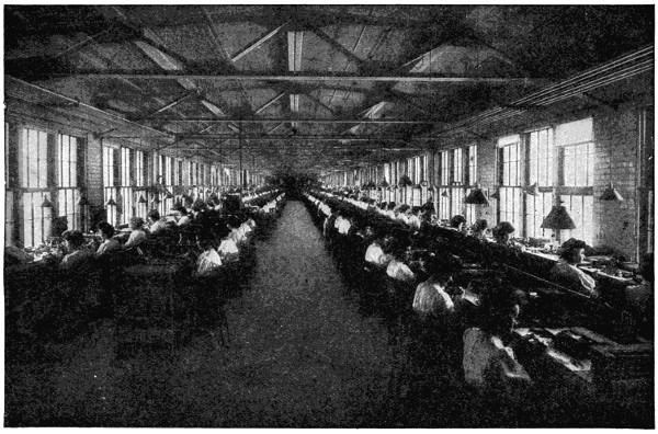 Women assembling watches