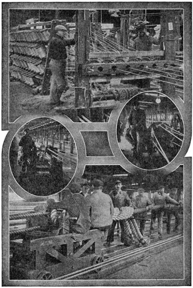 Scenes of rope making