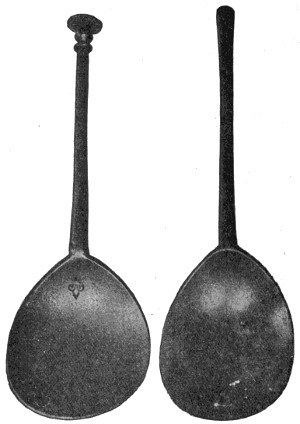 American-Indian latten spoons