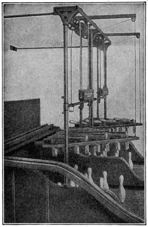 Automatic pin setting equipment