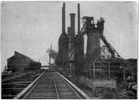 Exterior of blast furnace