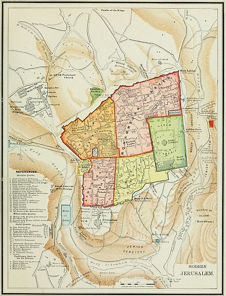 map: MODERN JERUSALEM.