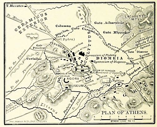 map: PLAN OF ATHENS.