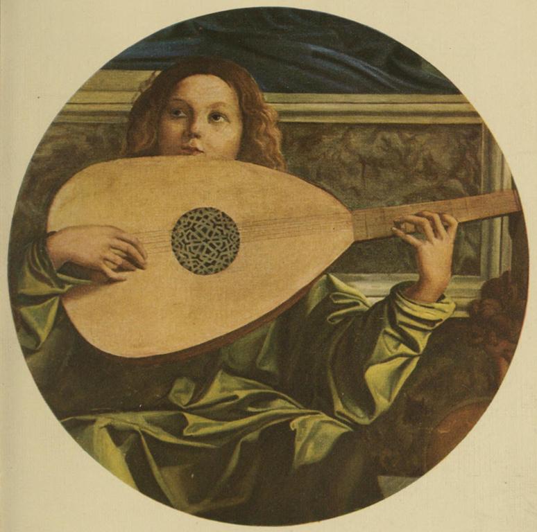 PLATE III.—ANGEL PLAYING A LUTE