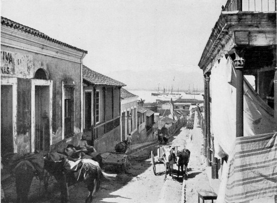 CATHEDRAL STREET, SANTIAGO DE CUBA. FROM A PHOTOGRAPH BY J. F. COONLEY, NASSAU, N. P.