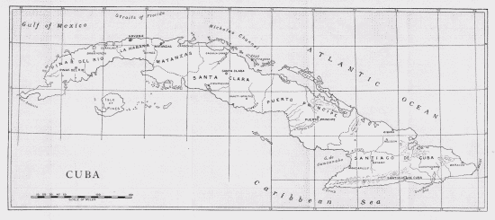 Map of Cuba