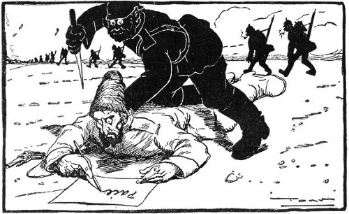 Italian Cartoon, German Peace Methods