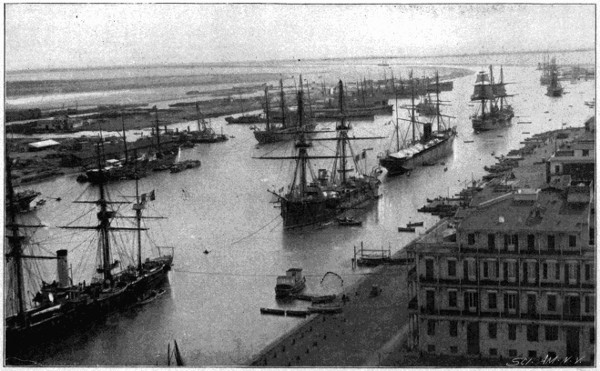 Entrance of Suez Canal at Port Said