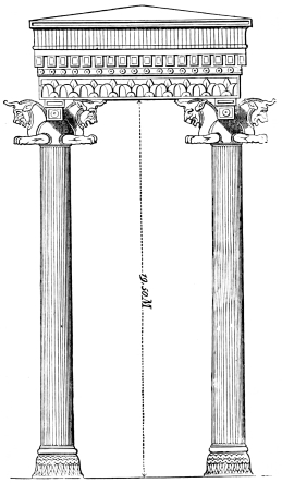 Fig. 82.—Columns from the Eastern Portico of the Hall of Xerxes.