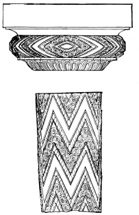 Fig. 123.—Fragments of an Engaged Column from the Tholos of Atreus.