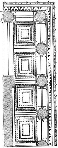 Fig. 164.—Ceiling from the Peripteros of the Mausoleum of Halicarnassos. Restoration.