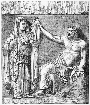 Fig. 220.—Metope of the Southern Temple upon the Eastern Plateau of Selinous.