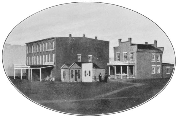 FRANKLIN BLOCK AND RESIDENCE OF P. W. EARLE First Brick House in Cedar Rapids