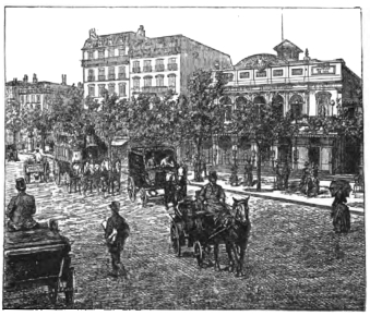 BOULEVARD BONNE-NOUVELLE AND THE GYMNASE THEATRE.