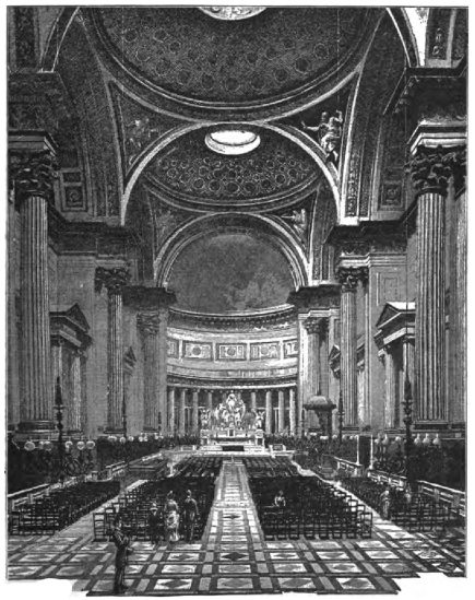 INTERIOR OF THE MADELEINE.