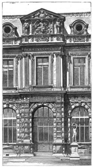 PORTION OF THE FAÇADE OF HENRI IV.’S GALLERY, LOUVRE.