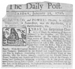 A clipping from the Daily Post, London showing that Fawkes combined forces with Powel, the famous Bartholomew Fair puppet man. From the Harry Houdini Collection.