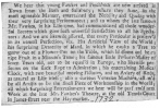 Clipping from the London Post, showing that young Fawkes collaborated with Pinchbeck and together they offered the orange-tree trick in 1732. From the Harry Houdini Collection.