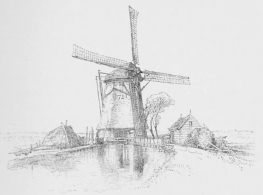 MILL NEAR AMSTERDAM.