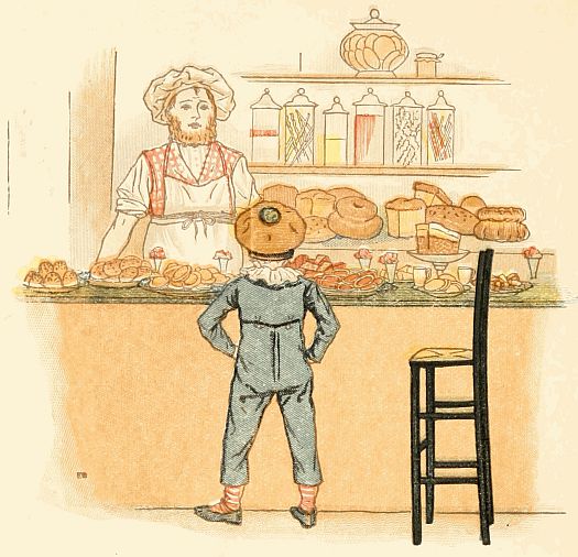 boy at bakery cunter