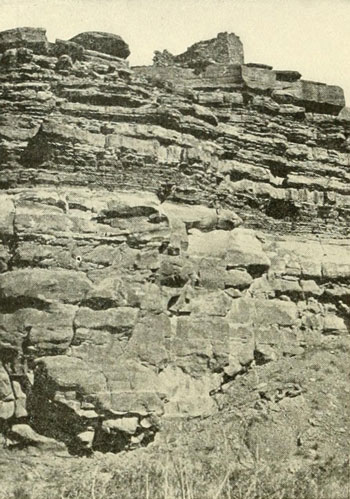 House Ruins on Cliff of Glen Canyon.