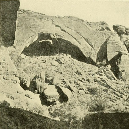 The Beginning of a Natural Arch.