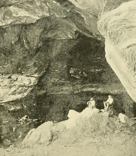 A Cave-Lake in a Sandstone Cliff near Kabab, S. Utah.