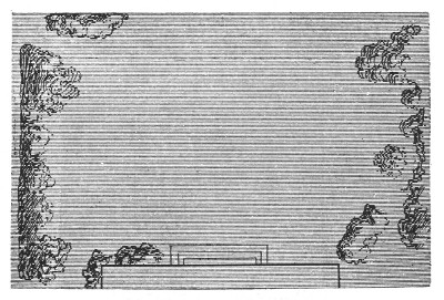 Fig. 373. A good arrangement of shrubbery and flower-beds.