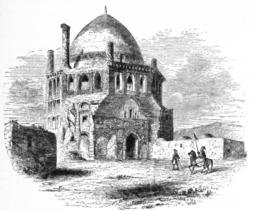 Fig. 14.—Mosque at Sultaneah. Cased, inside and out, with enamelled tiles.