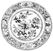 Fig. 97.—Chinese Plate. Rose Family. Sixteenth Century (?). (Mrs. J. V. L. Pruyn Coll.)