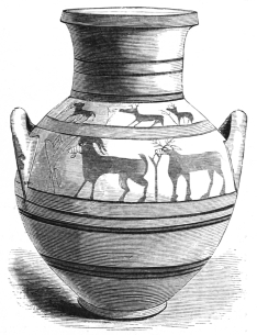 Fig. 158.—Phœnician Vase, found at Dali. (Cesnola Coll., N. Y. Metropolitan Museum.)