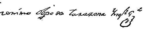 Signature of the Last Inquisitor-general.