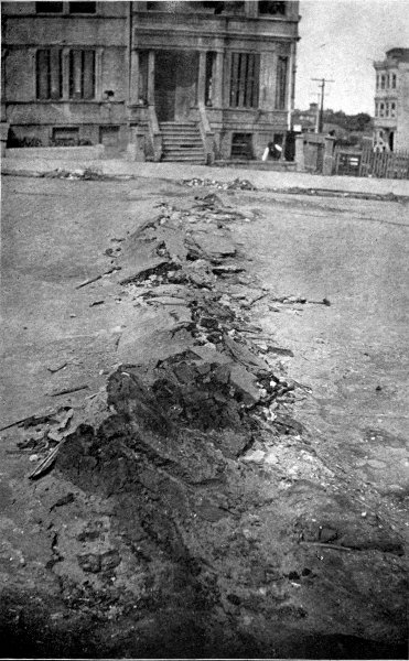 A San Francisco Pavement Torn by the Earthquake