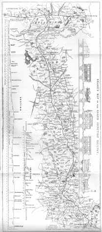 Map of the route of the Grand Junction Railway