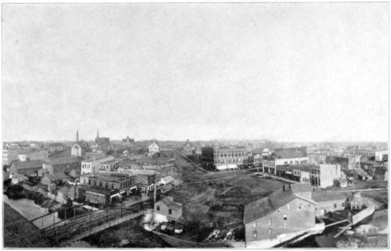 BRIDGE SQUARE, NORTHFIELD. (Proposed Location Heywood Monument.)