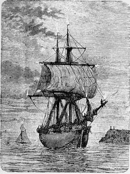 drawing of a ship