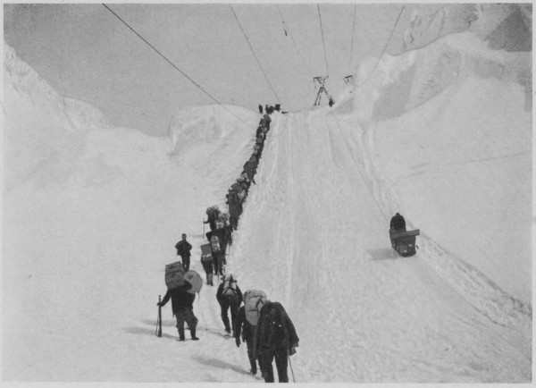 The Final Ascent to Chilkoot Summit—Winter.