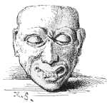 TERRA-COTTA MASK, FOUND AT BELLOTE.