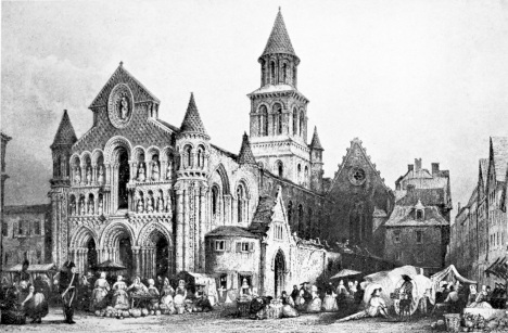 POITIERS.  THE CHURCH OF NOTRE DAME, 1845.