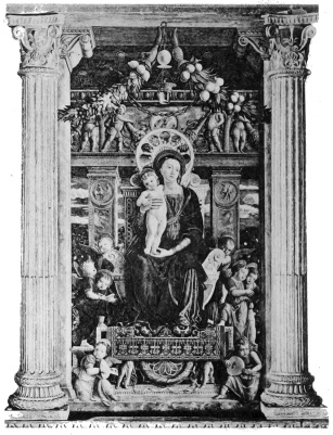 Centrepiece by A. Mantegna, behind the High Altar of S. Zeno.