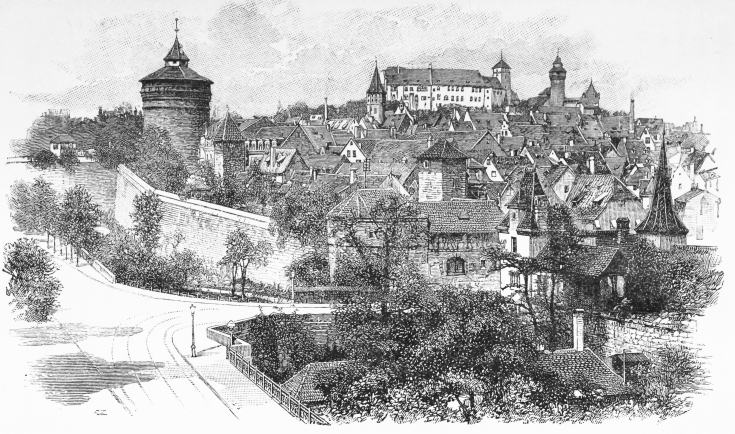 THE CASTLE FROM THE HALLERTHORBRÜCKE