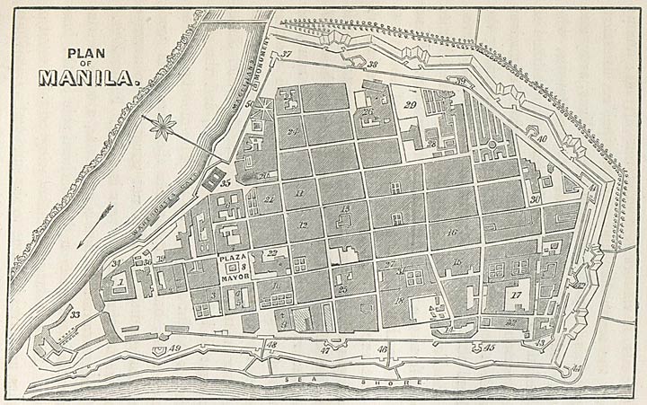 PLAN OF MANILA.