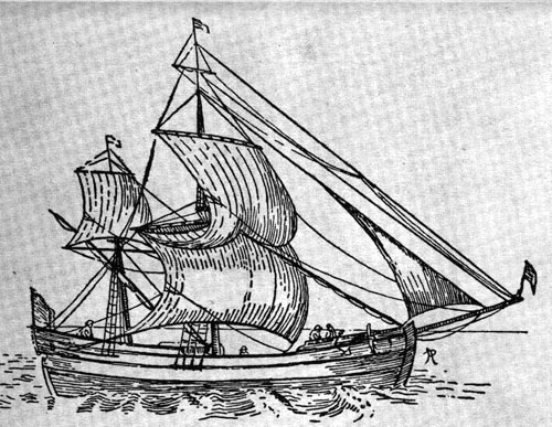 English Ketch, about 1700