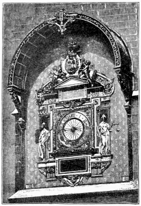 CLOCK AT THE PALAIS DE JUSTICE, PARIS, PRESENTED BY CHARLES V. IN 1370.