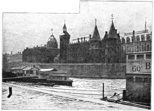 PALACE OF JUSTICE AND PREFECTURE OF POLICE, PARIS.