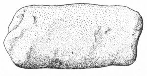 Fig. 9. Stonelike substance used to prevent fingers     from sticking while spinning.