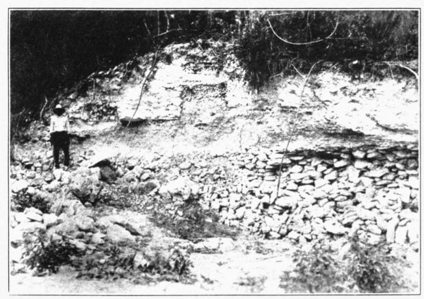 Plate 10b. SECTION OF WALL THROUGH SANTA RITA.