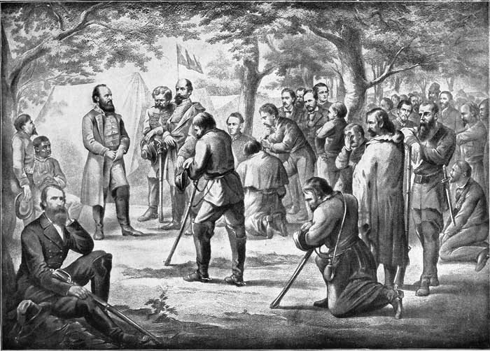 PRAYER IN STONEWALL JACKSON'S CAMP