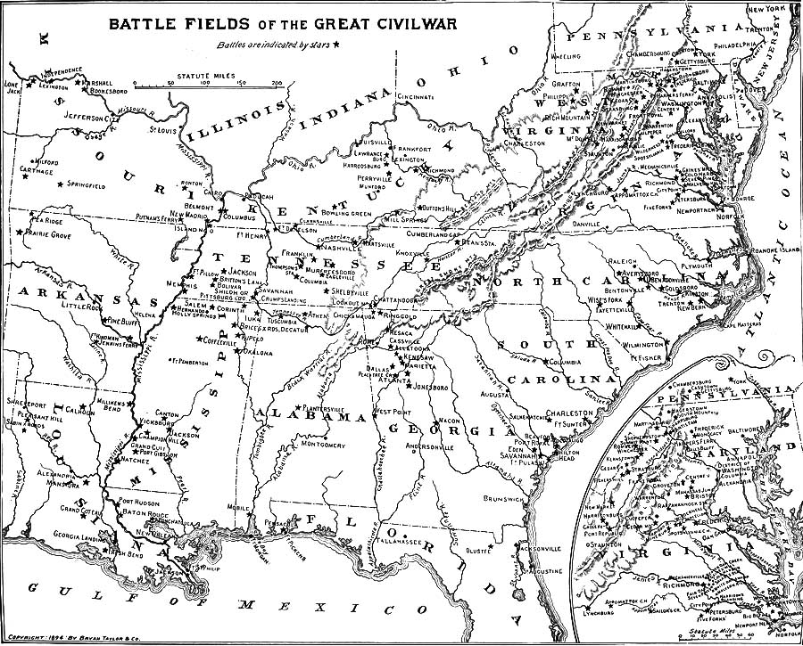 BATTLE FIELDS OF THE GREAT CIVIL WAR